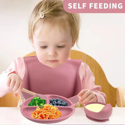 Baby Meal Set Silicone Set